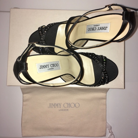💜SEE VIDEO💜JIMMY CHOO💜Swarovski Crystals & Crystal Stars Sandals - Picture 11 of 17